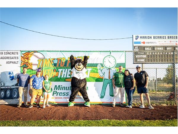 {Minuteman Press Franchise Owners Score Big with Marion Berries Baseball Partnership & Win Volunteer Award in Salem & Tigard, OR}