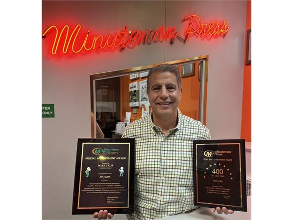 {Minuteman Press Franchise Owner Mark Calis Celebrates 40 Years of Family Business Ownership in Washington, DC}