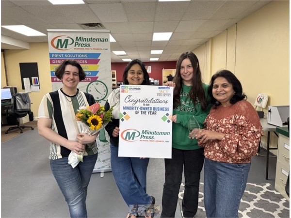 {Jyoti Arora’s Minuteman Press Franchise in Chadds Ford, PA Named Minority Business of the Year by Chester County Chamber of Business & Industry}