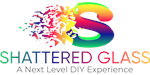 shattered glass diy art