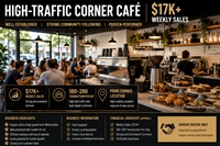 high traffic corner cafe - 1