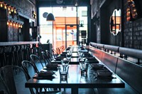 impressive two-level restaurant bar - 2
