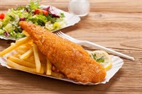 busy fish chips with - 1