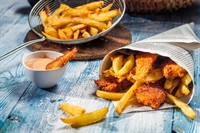 spacious fish chips with - 1