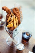 busy fish chips with - 3