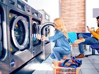 thriving dual service laundromat - 2
