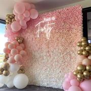 flower wall event hire - 2