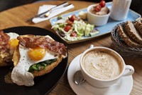 established cafe thriving eastern - 1