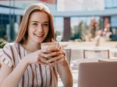 stylish simple operating cafe