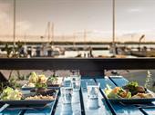 waterfront restaurant bar with