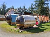 cedar sauna sleeping barrell