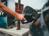 service station with fuel