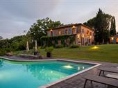 panoramic farmhouse with pool