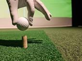 semi-passive indoor golf simulator