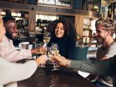 wine bar offering multiple