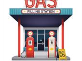 reduced price gas station