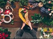 thriving florist shop-prime location