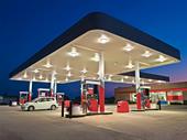branded gas station w