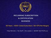 established recurring membership certification