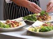 popular successful restaurant bustling