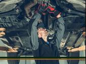 busy auto repair shop