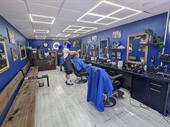 busy high street barbershop