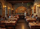 high-volume italian restaurant bar