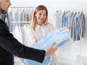 established dry cleaners bustling