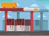 high volume gas station
