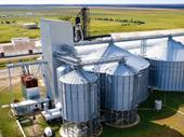 grain elevator with truck