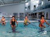established women's aqua fitness