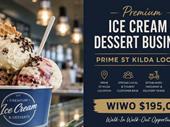 premium ice cream dessert