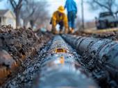 underground utility with fire