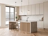 established kitchen custom cabinetry