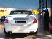 busy hand car wash
