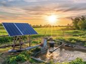 established irrigation pump outdoor
